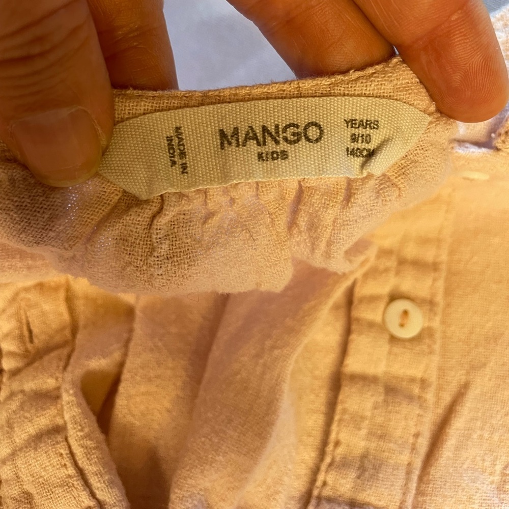 Mango flutter sleeve button down top - Picture 4 of 7